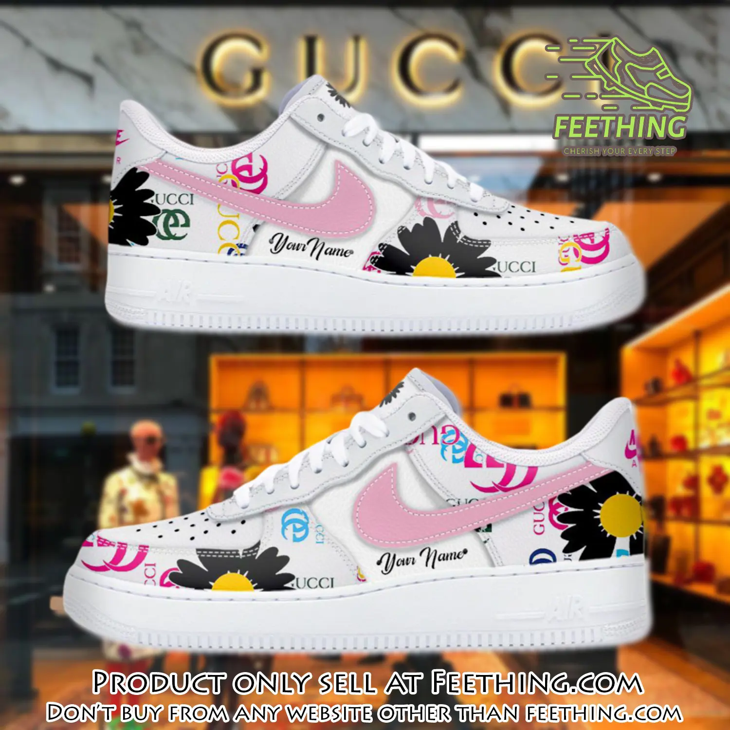 Personalized gucci luxury air force 1 sneakers limited af1 shoes oaf1011 ft2923625